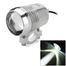 2Pcs Silver Motorcycle U2 LED Headlights High Low Beam Light