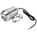 2Pcs Silver Motorcycle U2 LED Headlights High Low Beam Light