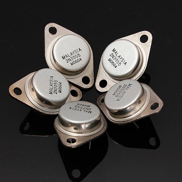 5pcs 2N3055 NPN High Power Amplifier And Switching Transistor TO-3