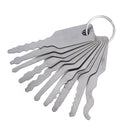 DANIU 10pcs Jiggler Keys Lock Pick For Double Sided Lock Lock Picks Tool