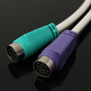 USB Male to PS2 Female Cable Adapter Converter Use For Keyboard Mouse