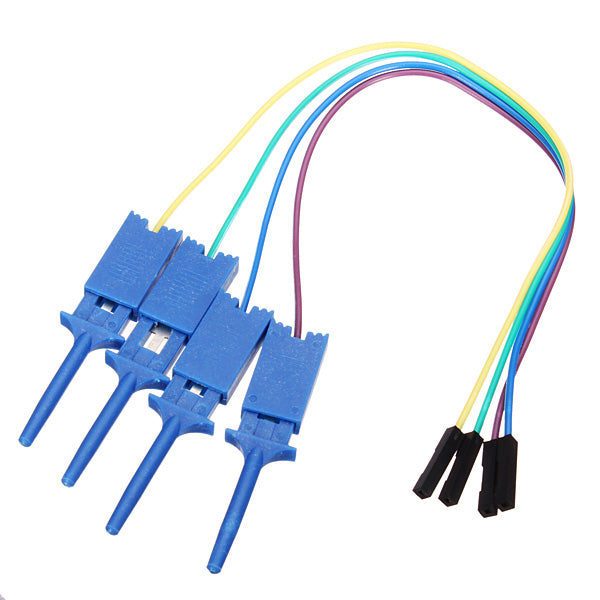 40Pcs Test Clamp Wire Hook Test Clip for Logic Analyzer