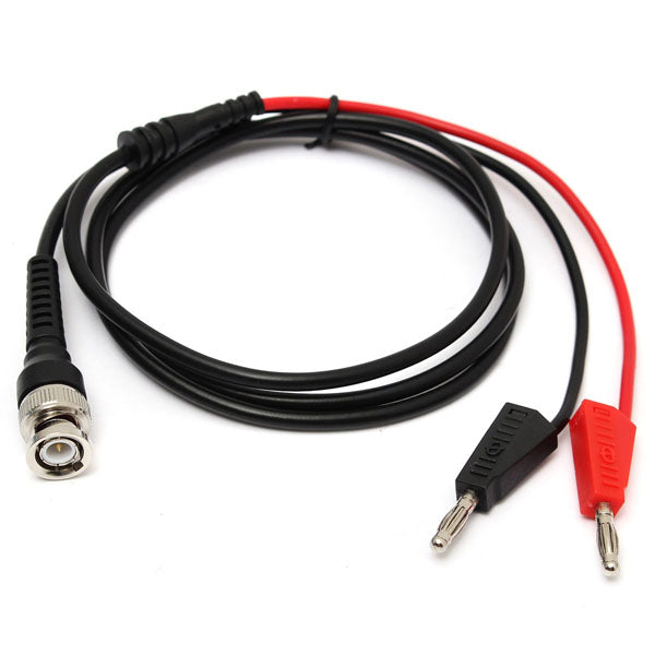 BNC Q9 To Dual 4mm Stackable Banana Plug with Socket Test Leads Probe Cable 120CM