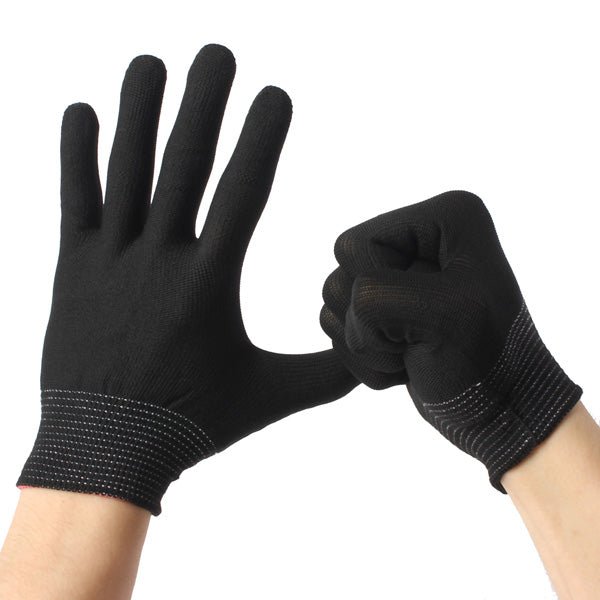 2 Pairs Anti Static Nylon Work Glove Grip Durable Knit Working Safety Gloves