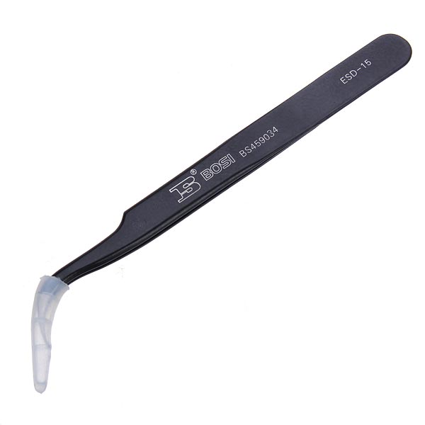BOSI Anti Static Stainless Steel Elbow Tweezer ESD-15 BS450934