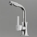 Flexible Chrome Brass Swivel Wash Water Spout Kitchen Sink Single Lever Faucet Mixer Tap