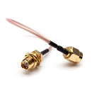DANIU 5 Inch Male to SMA Female Nut Bulkhead Crimp RG316 Coax Cable