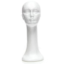 Styrofoam Long Neck Female Foam Head Model Glasses Hair Wig Mannequin Hat Stand Display