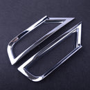 2x For Volkswagen VW T-ROC 2017 2018 Chrome Front Head Fog Light Lamp Cover Trim