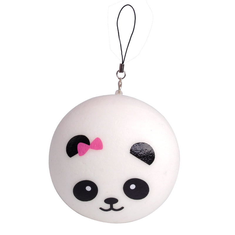 10cm Panda Buns Bread Pendant Charm fr Cell Phone Key Chain Bag Strap