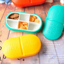 6 Partitions Portable Medicine Organizer Pill Box Case