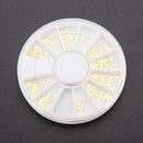 3D Gold Metal DIY Nail Art Decoration Sticker Wheel