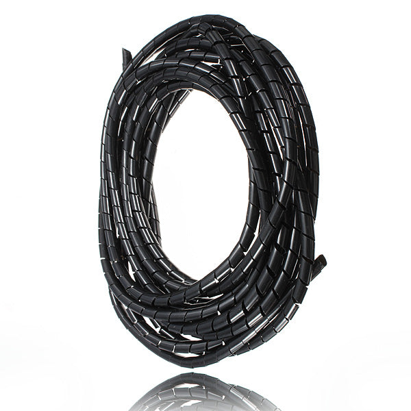 5M Spiral Wire Wrap Tube Manage Cord for PC Computer Home Cable 4-50MM