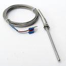 RTD Pt100 Temperature Sensor 2m Cable Probe 50mm 3 Wires -50-400Degree