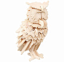 3D Wooden Owl Puzzle Jigsaw Children Kids Toy Pre Cut Wooden Shapes Model