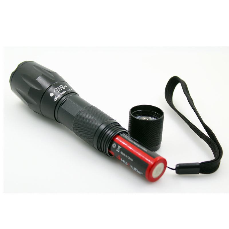 SHUOLIDE E17  T6/XP-L V5 1000Lumens 5Modes Zoomable USB Rechargeable Tactical LED Flashlight