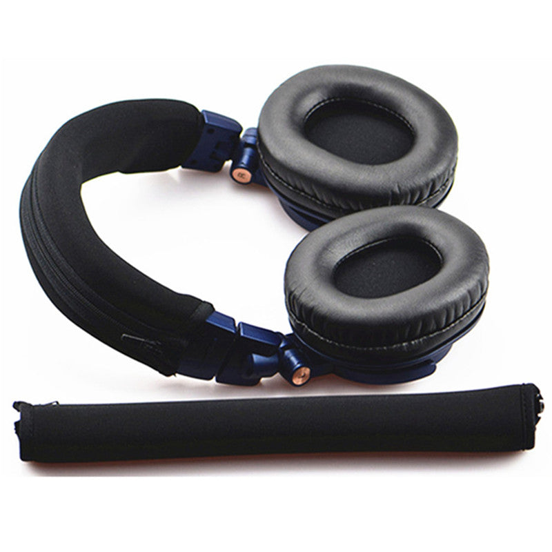 LEORY Replacement 1 Pair Earpads + Headband Cover For Audio-Technica ATH-M50X M30X M40X Headphone