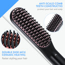 3 in 1 Men & Women Beard Straightening Comb Electric Ceramic Ionic Fast Heating Brush Portable Travel Hair Styling Comb