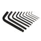 JETCH BS-B9 9Pcs L Shape Hex Key Set Allen Wrench Chrome Ball End
