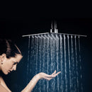 TAPCET 8" Ultrathin Square/Round Stainless Steel Shower Head Rainfall Shower Head Top Spray Pressure