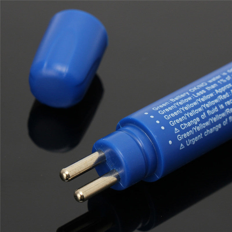 Brake Fluid Tester Moisture LED Water Compact Tool Test Indicator Pen Blue