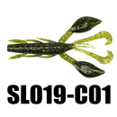 SeaKnight SL019 6pcs 10g 101.5mm/4'' Soft Fishing Lure Worm Swinging Tail Fishing Bait