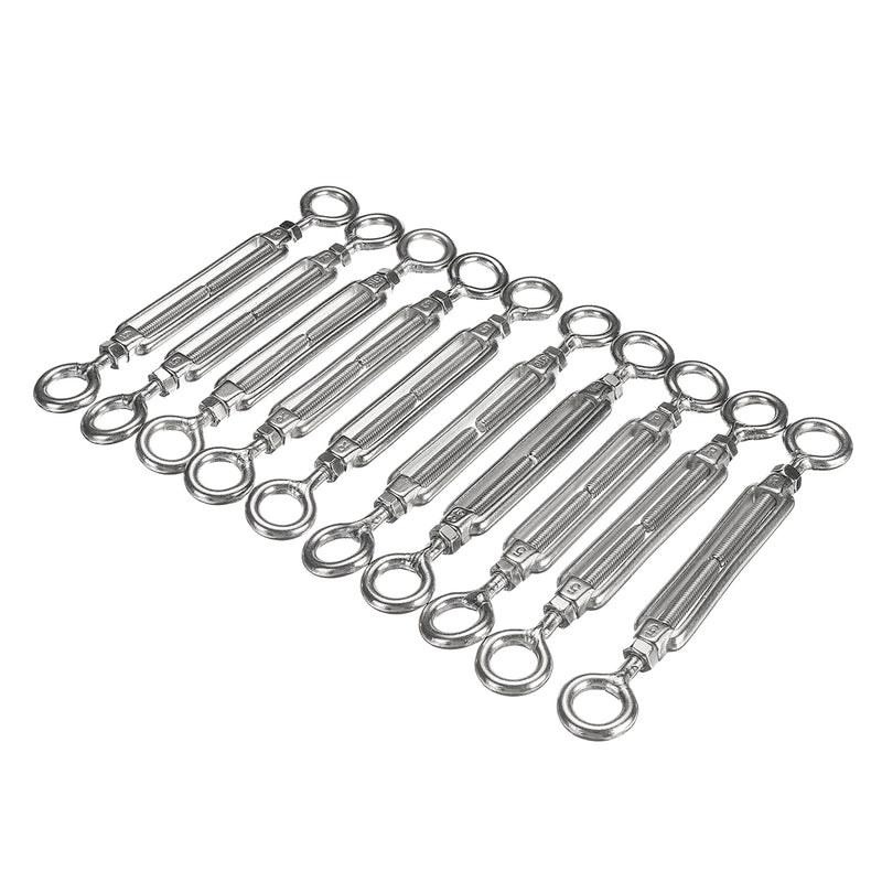 110PCS Stainless Steel G316 Turnbuckle Balustrade Kit Wire Cable DIY HandrailCable Clip