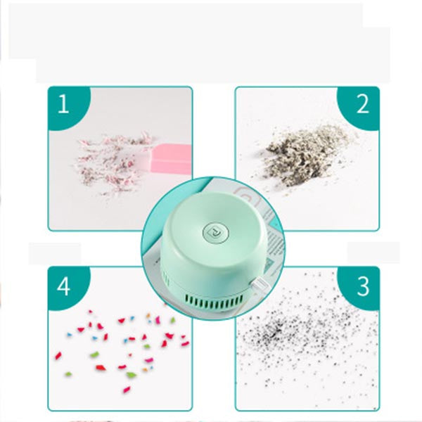 Oatsbasf Portable Mini Vacuum Cleaner Desktop Debris Cleanup Student Charging Wireless Handheld Keyboard Cleaner