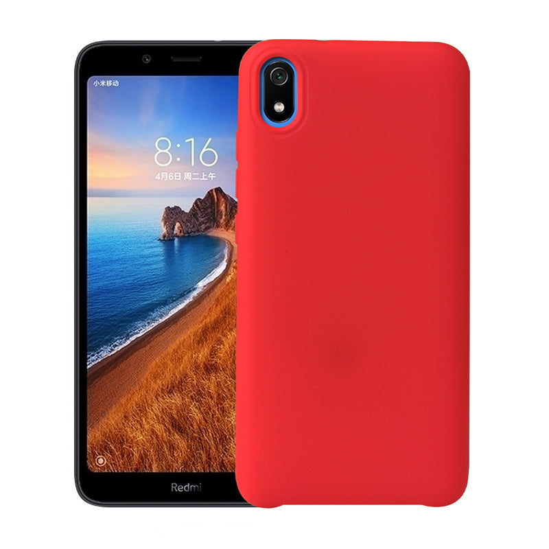 Bakeey Smooth Liquid Silicone Rubber Back Cover Protective Case for Xiaomi Redmi 7A