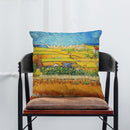 Abstract Starry Oil Painting Cotton Linen Pillow Case Waist Cushion Cover Bags Home Car Deco