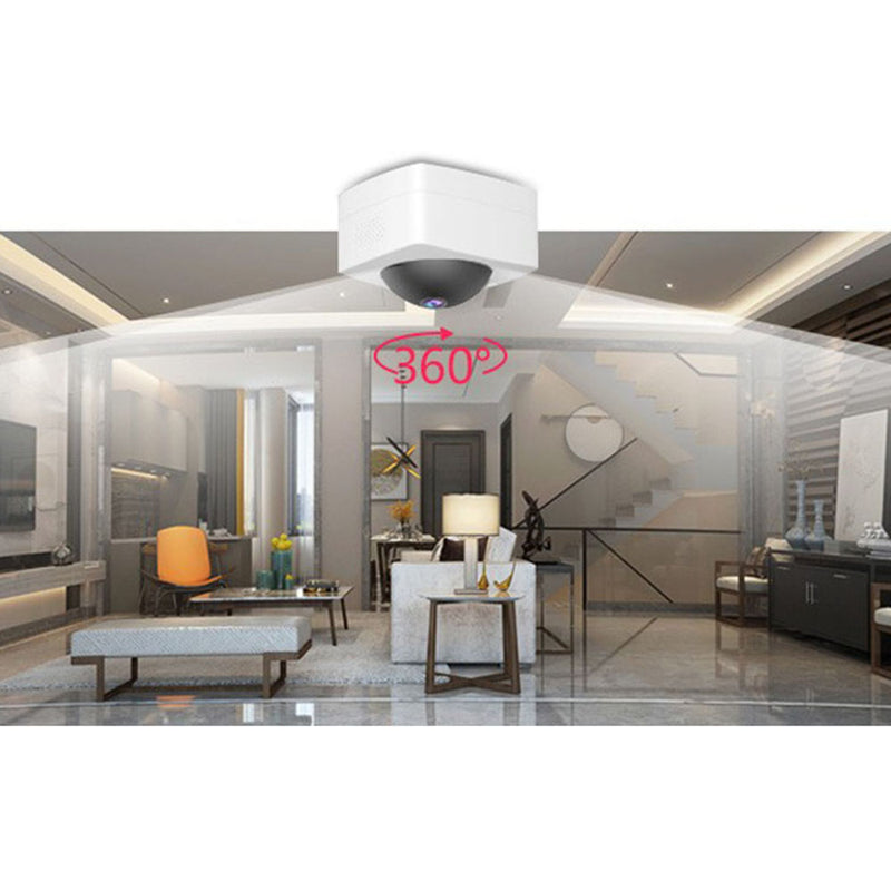 [ Plug-in Version ] Xiaovv A1 Smart Panoramic IP Camera HD 1080P 360 AI Humanoid Detection Security Camera Split Screen Infrared Night Vision