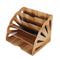 5 Layers Fan Shaped Wooden File Holder Bookshelf Desktop Organizer Storage Shelf A4 File Tray Books Holder Office School Home Supplies