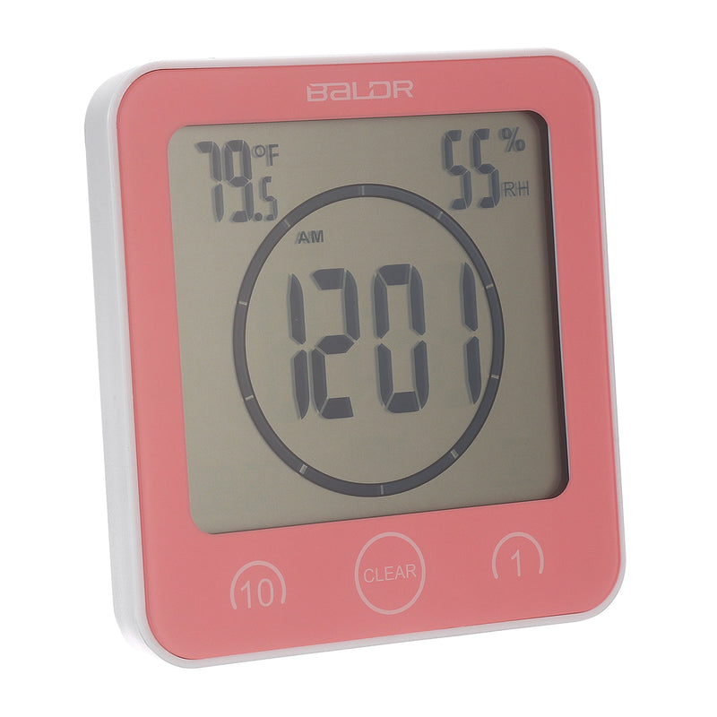 1-10 Minutes Waterproof Timer Shower Clock with Hygrometer Thermometer Bathroom