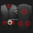 Electric Vest Heated Cloth Jacket USB Thermal Warm Heated Winter Body Warmer Ski