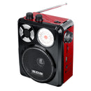 Bakeey 3.5mm AUX Full Band High Sensitivity FM AM Radio U Disk TF SD Portable Player With Flashlight Rechargeable