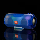 Portable bluetooth Wireless Speaker Dual Drivers FM Radio TF Card Stereo Bass LED Light Subwoofer with Mic