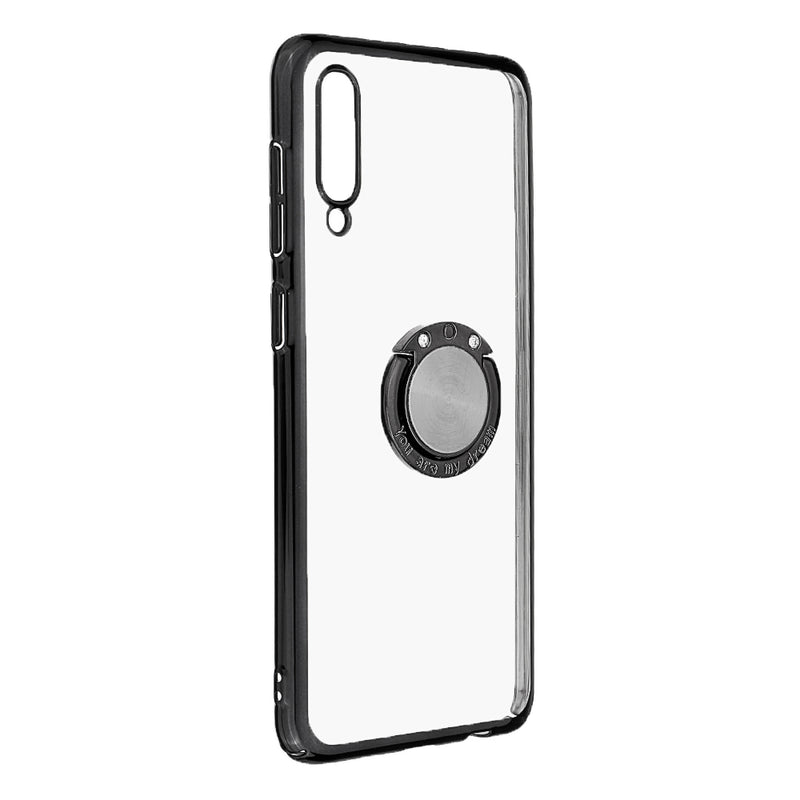 Bakeey Shockproof Plating Finger Ring Holder PC Protective Case for Samsung Galaxy A50 2019