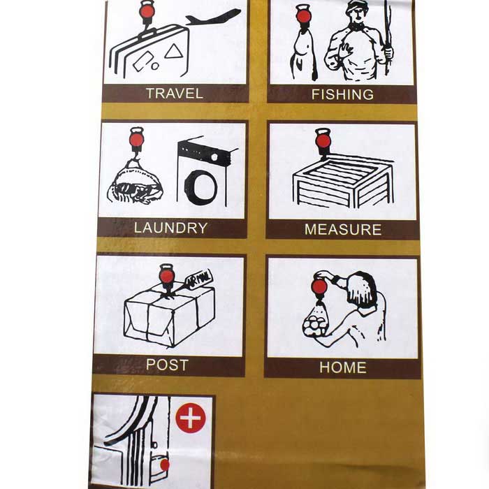 2 in 1 22KG 50LBS Portable Scale Luggage Travel Scale Hanging Suitcase Hook with 1M Flexible Rule