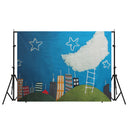 5x7ft Baby Children Photography Background Backdrop Shooting Studio Photo Props Stars Moon House