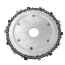 Upgrated 5 Inch Wood Carving Disc 14 Teeth 7/8 Inch Arbor Grinder Disc Chain for Angle Grinder