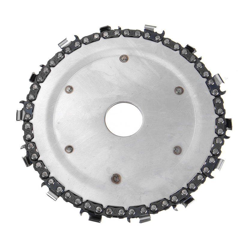 Upgrated 5 Inch Wood Carving Disc 14 Teeth 7/8 Inch Arbor Grinder Disc Chain for Angle Grinder