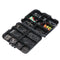 ZANLURE 150PCS Fishing Accessories Kits Jig Head Hooks Sinker Swivels Snap Beads Tackle With Box