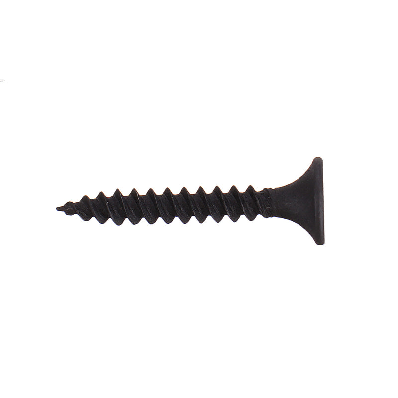 Suleve M3.5CP5 1000Pcs M3.5 Cross Black Recessed Flat Head Self Tapping Ash Phosphorus Drywall Metric Threaded Wood Screw Nail Bolt