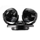 DC12V 2 Head 360Rotation Car Auto Vehicle Cooling Air Fan Silent Cooler 2 Speed