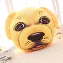 Creative Funny 3D Dog Cat Head Pillow PP Cotton Simulation Animal Cushion Birthay Gift Trick Toys