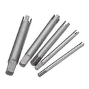 Drillpro 5pcs M5-M12 Damaged Tap Extractor Alloy Screw Tap Remover