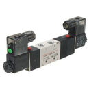 4V230C-08 DC 12V Double Head 3 Position 5 Way Pneumatic Solenoid Valve