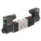 4V230C-08 DC 12V Double Head 3 Position 5 Way Pneumatic Solenoid Valve
