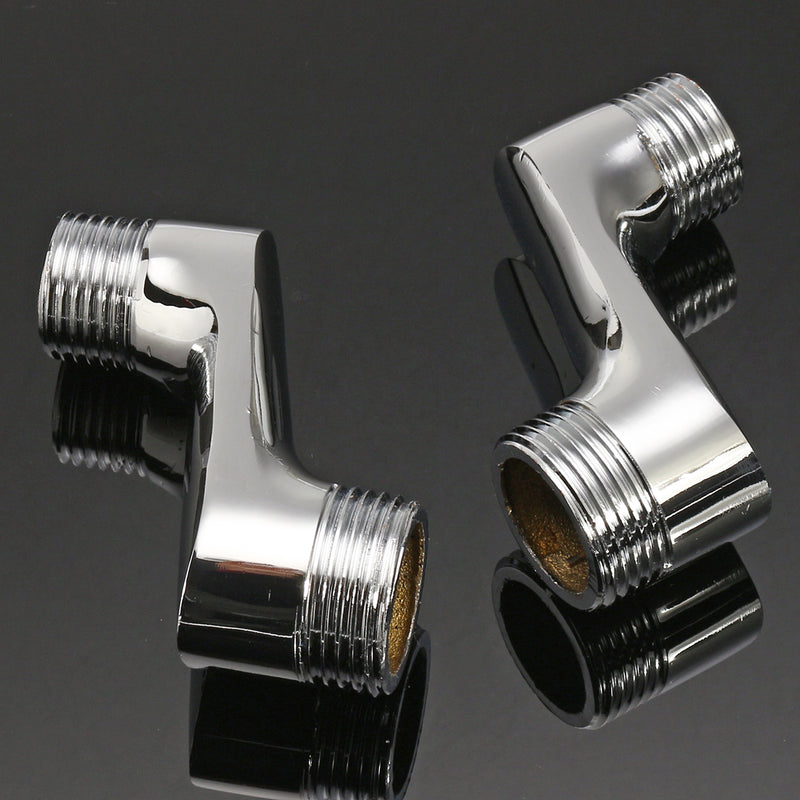 2Pcs Claw Foot Bath Tub Shower Faucet Adjustable Adapter Swing Arms 3/4 1/2 Replacement Accessories