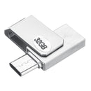 2 In 1 Waterproof Type-C OTG USB 2.0 8GB 16GB 32GB Flash Drive U Disk For Type-C Smart Phone Laptop Desktop PC Macbook
